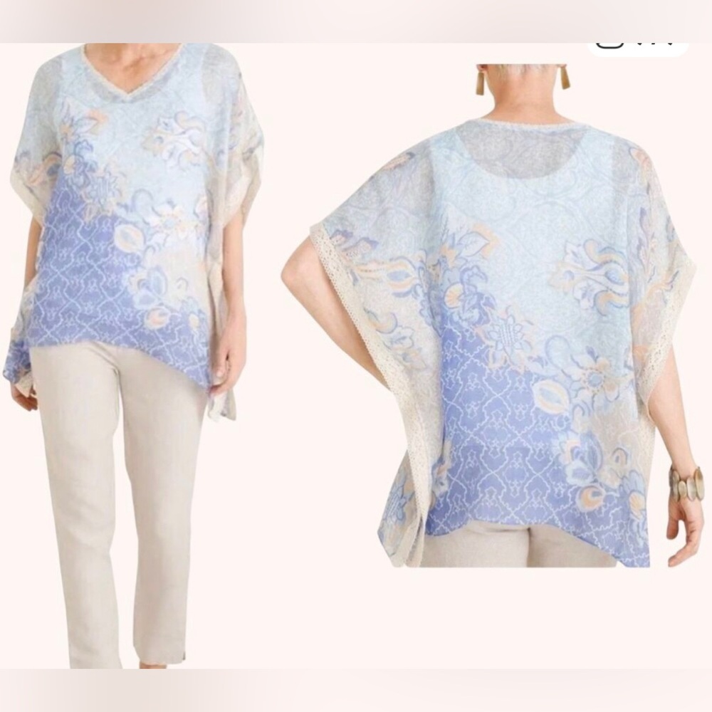 💙LINEN TOP/SHAW